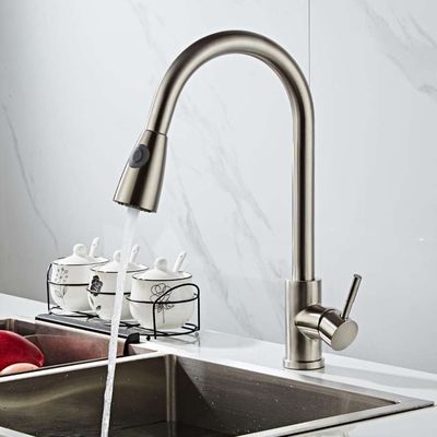 携帯用ディッシュウォッシャーのための磨く304SS単一の冷たい洗面器の蛇口の流しのコック