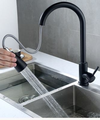 磨き ブラッシング ステンレス スチール キッチン 蛇口 1.8 GPM 耐久性